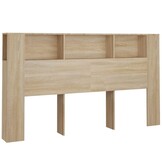 Hoofdbordkast 180cm Sonoma Eikenkleurig - 34% Korting
