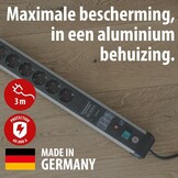 8-voudige Stekkerdoos met Overspanningsbeveiliging - 34% Korting