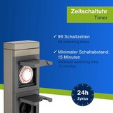 Buitenstopcontact met Timer: 2-voudig, RVS, IP44 - 34% Korting!