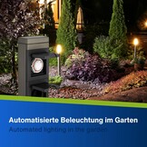 Buitenstopcontact met Timer: 2-voudig, RVS, IP44 - 34% Korting!