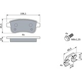 Bosch Remblokkenset Achteras 32% Korting, geschikt voor Renault Grand Scénic & Megane III