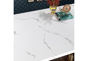 Zelfklevende Meubelfolie Wit Marmer Look - 90x500cm | 33% Korting