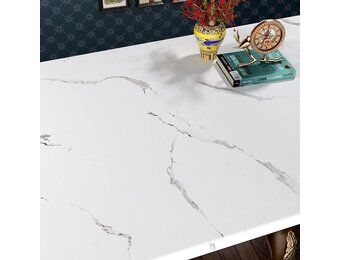 Zelfklevende Meubelfolie Wit Marmer Look - 90x500cm | 33% Korting