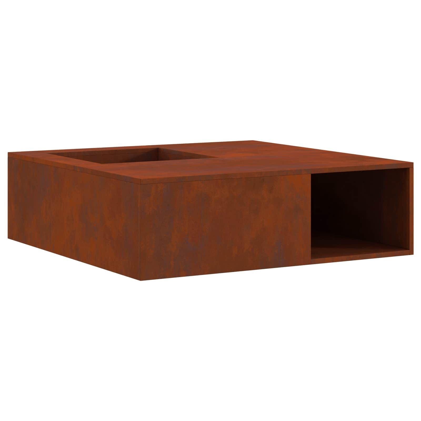Roestkleurige Cortenstaal Vuurkorf 100x100x30cm - 34% Korting