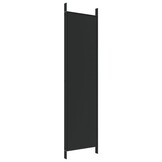 Kamerscherm 4 panelen 200x200 cm Zwart - 33% Korting