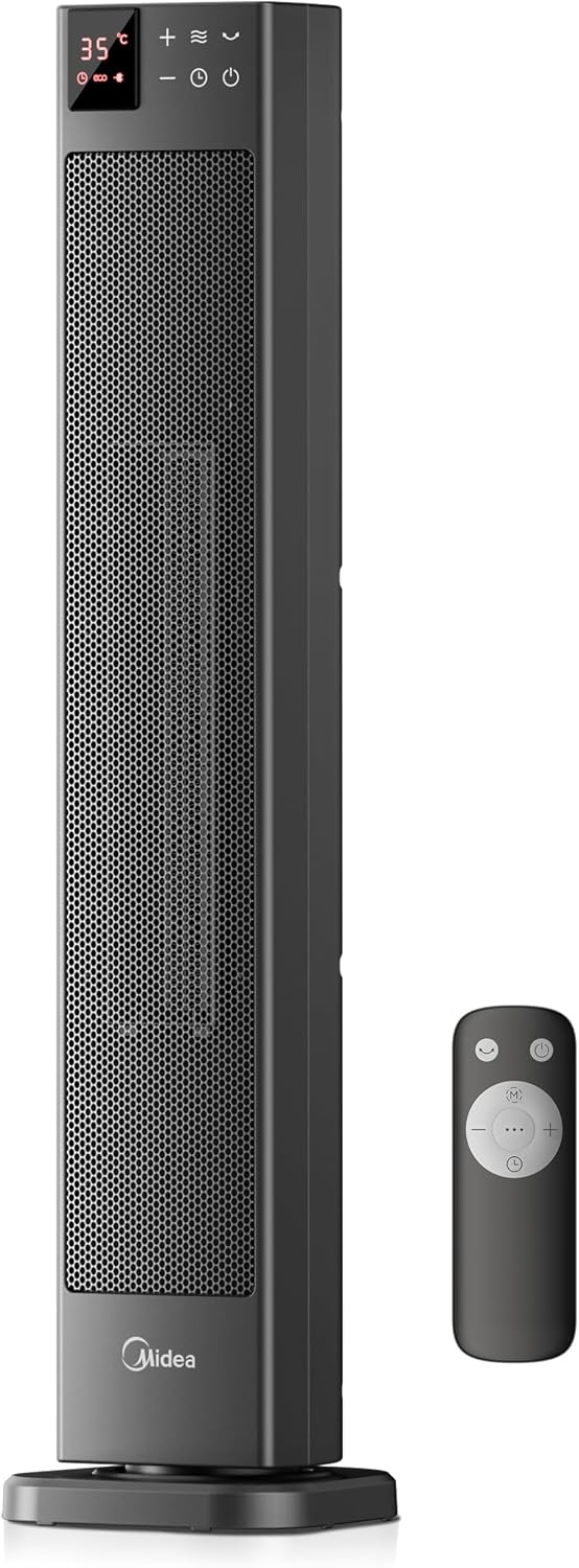 Keramische Torenkachel 2000W Grijs - 76cm | 34% Korting