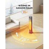 Keramische Torenkachel 2000W Grijs - 76cm | 34% Korting