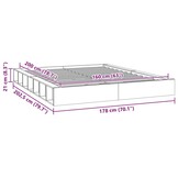 Massief Houten Bedframe Grenen 160x200 cm - 35% Korting