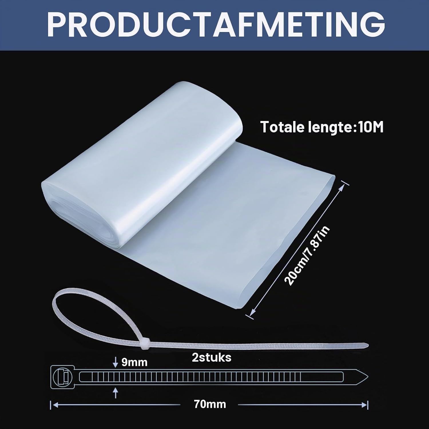 Flexibele Dakgoot Afvoerbuis 10M Transparant LDPE - 37% Korting