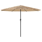 Bruine Parasol 388x388 cm - Stalen Paal - 34% Korting