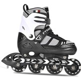 Verstelbare Inline Skates Maat M Zwart/Wit met Lichtgevende Wielen - 33% Korting