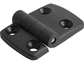 Zwarte Scharnieren (4 stuks) - Thermoplast & RVS - 31% Korting