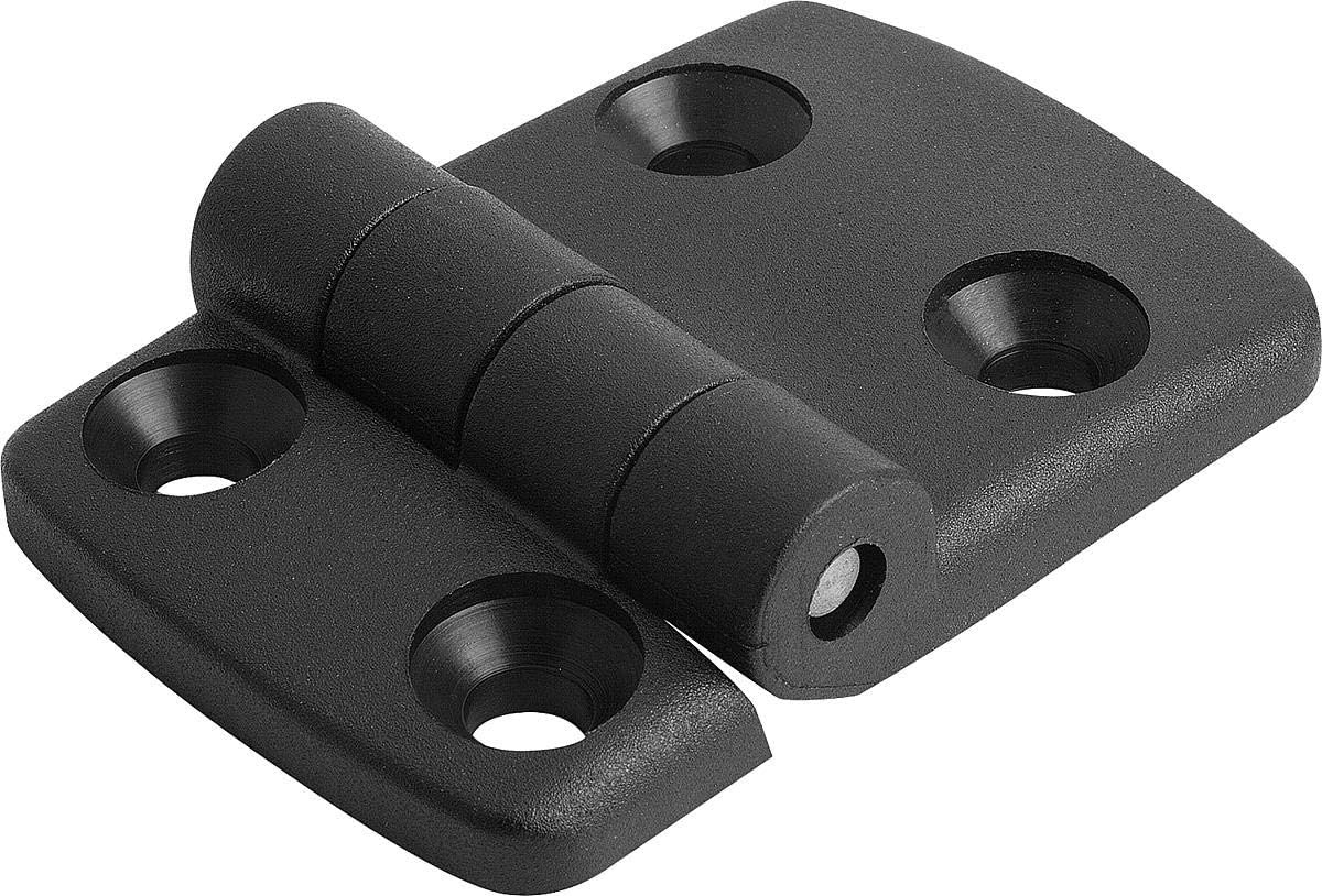 Zwarte Scharnieren (4 stuks) - Thermoplast & RVS - 31% Korting