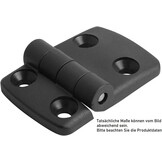 Zwarte Scharnieren (4 stuks) - Thermoplast & RVS - 31% Korting