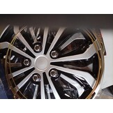 Wieldoppen Daytona 15 inch Zwart/Zilver (4 stuks) - 52% Korting!