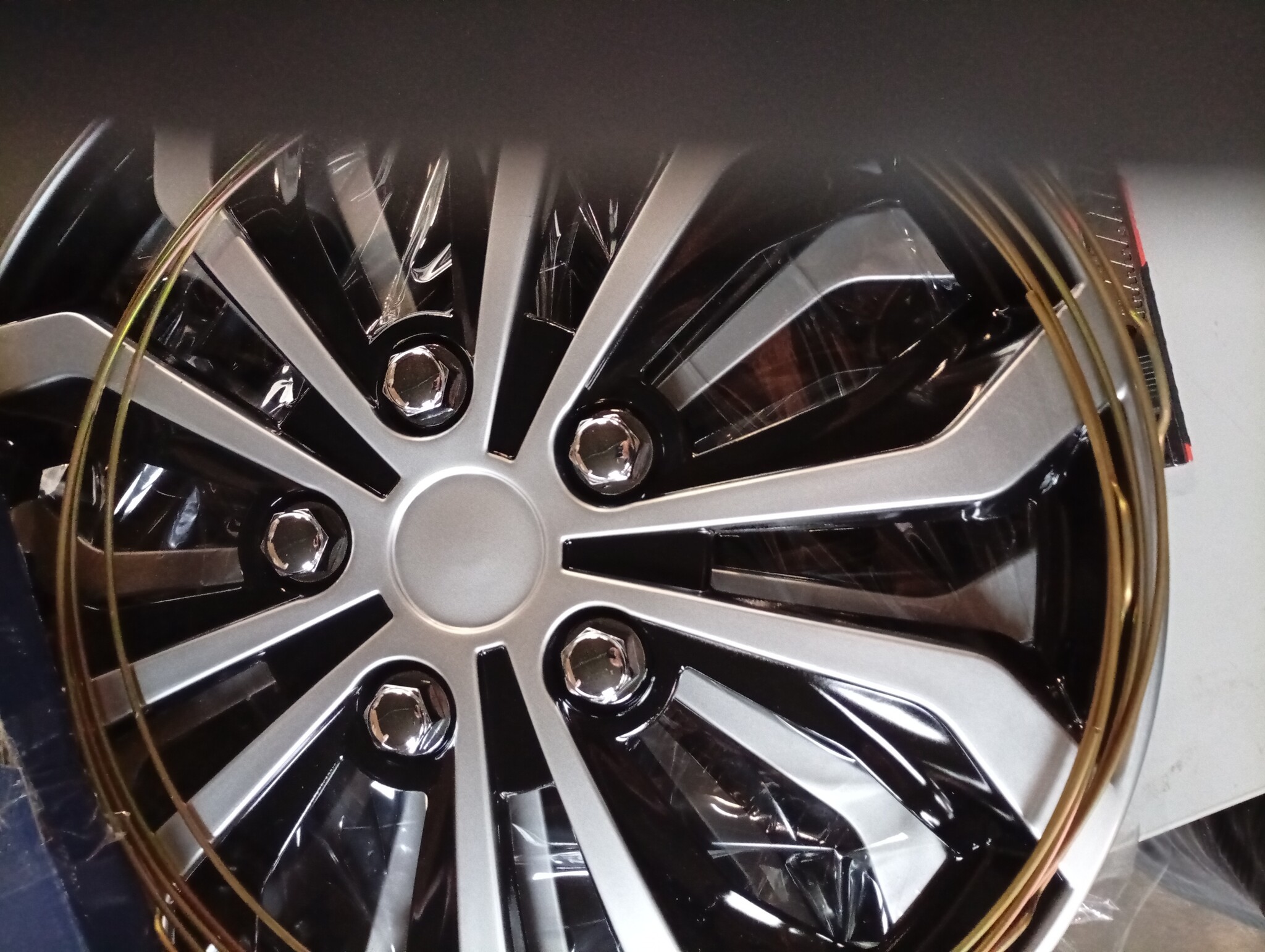 Wieldoppen Daytona 15 inch Zwart/Zilver (4 stuks) - 52% Korting!