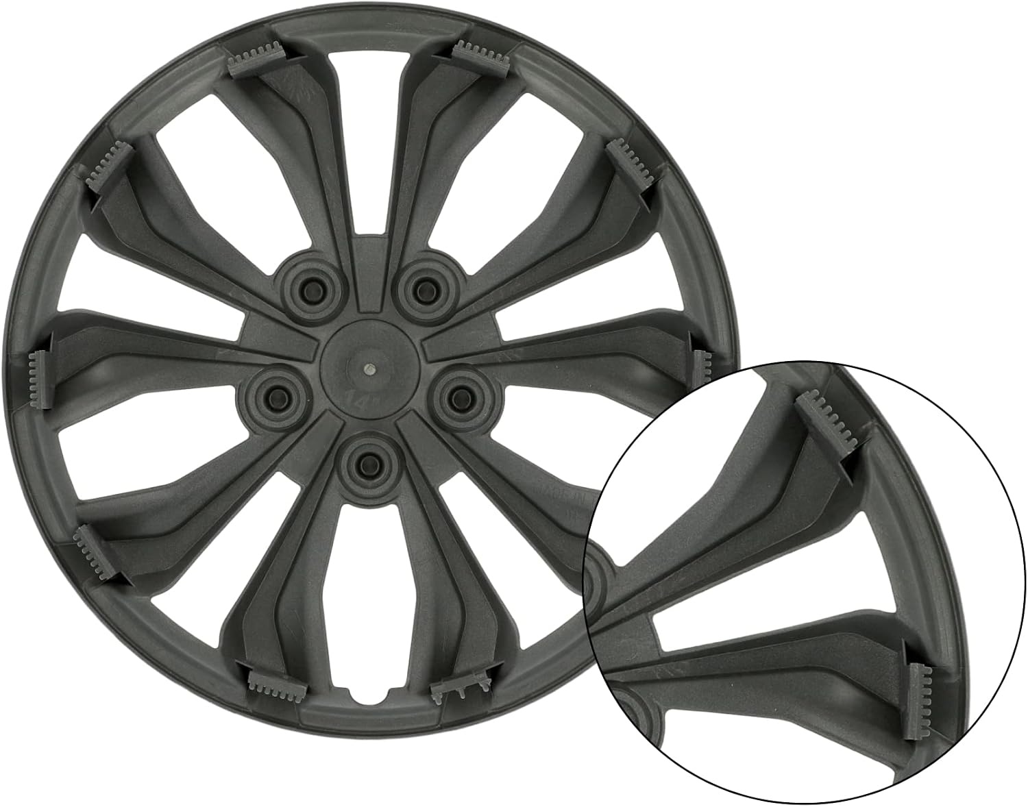 Wieldoppen Daytona 15 inch Zwart/Zilver (4 stuks) - 52% Korting!