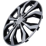 Wieldoppen Daytona 15 inch Zwart/Zilver (4 stuks) - 52% Korting!