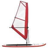 Opblaasbaar SUP Board met Zeilset - Rood/Wit (35% Korting)