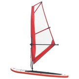 Opblaasbaar SUP Board met Zeilset - Rood/Wit (35% Korting)