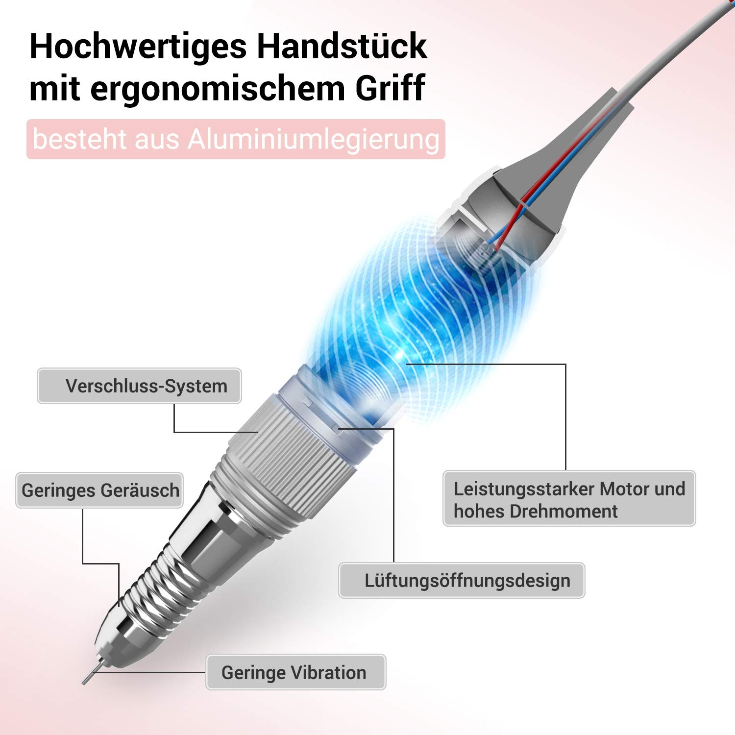 Elektrische Nagelfrees SC320I - 30.000 RPM | 33% Korting