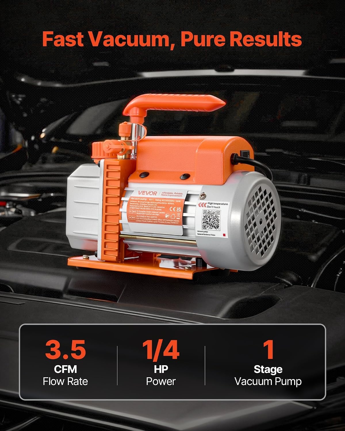 Krachtige Vacuümpomp voor HVAC & Koeling - 33% Korting