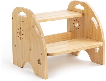 Houten Kinder Trapkruk met 2 Treden - 28% Korting!