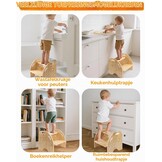 Houten Kinder Trapkruk met 2 Treden - 28% Korting!