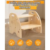 Houten Kinder Trapkruk met 2 Treden - 28% Korting!