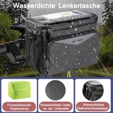 Stuurtas Fietstas Grijs Waterdicht 5.2L - 32% Korting