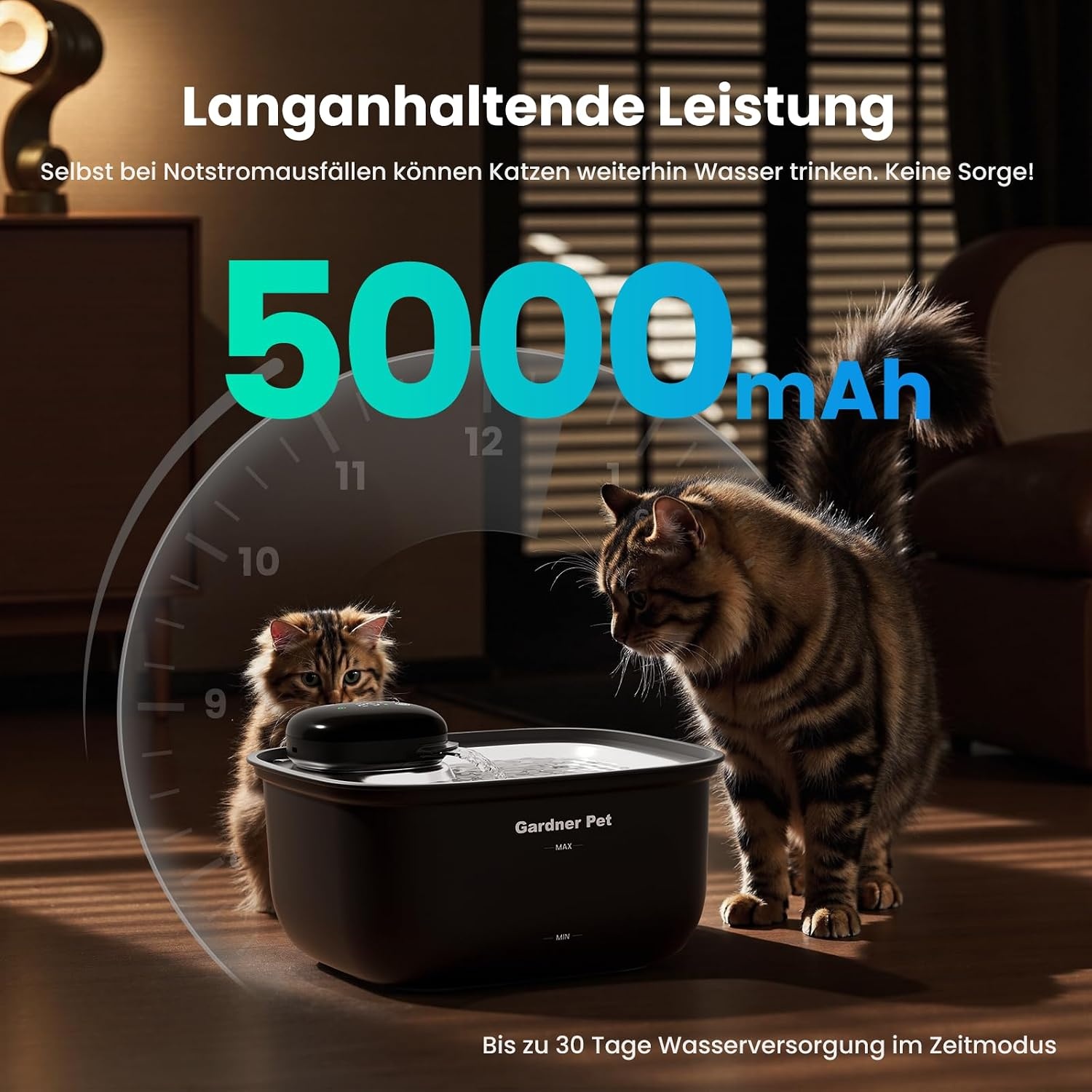 Draadloze Drinkfontein Hond Kat 3,8L Wit - 32% Korting
