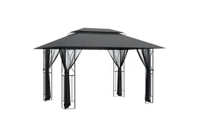 VidaXL Prieel met Zijwanden - 400x300x270 cm - Antraciet - 41% Korting