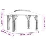 VidaXL Prieel met Zijwanden 400x300x270cm - Antraciet (35% Korting)