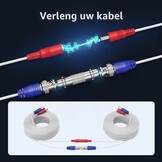 4x 30m CCTV Kabel BNC/DC Wit - 33% Korting