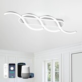 LED Plafondlamp 79cm Wit Metaal Acryl met Afstandsbediening - 34% Korting