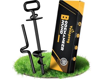 Honden grondanker spiraal - Extra stabiel (max 100kg) - 31% korting!