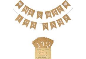 Gouden Trouwbanner Feestslinger 49% Korting | 16,5x16,5 cm