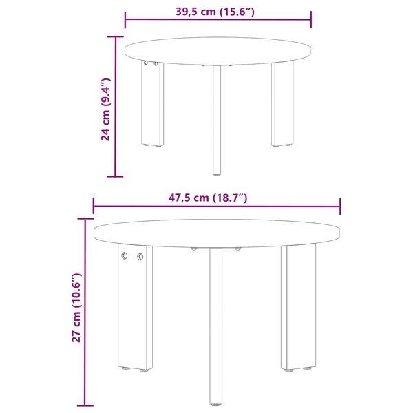 vidaXL Salontafel Grenenhout Naturel - 33% Korting