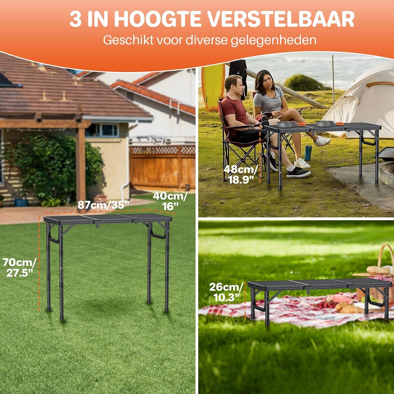 Draagbare Barbecuetafel van FUNYKICH, 33% Korting!