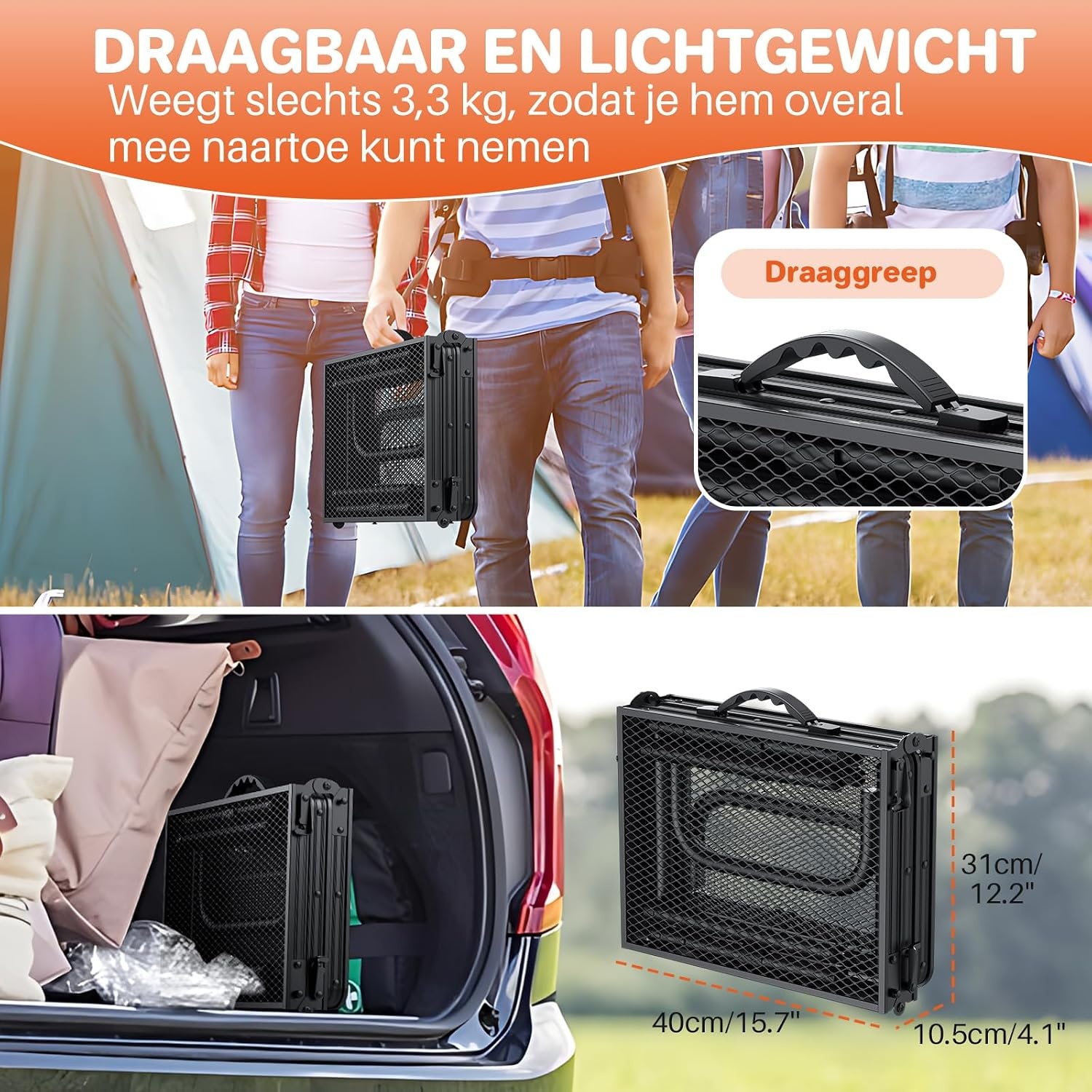 Draagbare Barbecuetafel van FUNYKICH, 33% Korting!