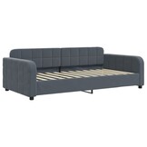 Donkergrijze Fluwelen Slaapbank 100x200 cm - 35% Korting!