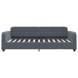Donkergrijze Fluwelen Slaapbank 100x200 cm - 35% Korting!