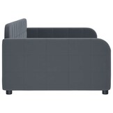 Donkergrijze Fluwelen Slaapbank 100x200 cm - 35% Korting!