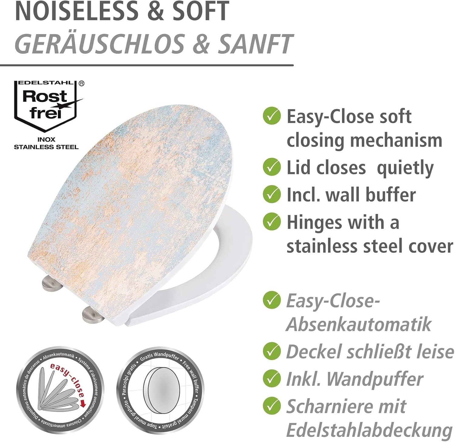 WC-Bril WENKO Agate met Softclose - 33% Korting