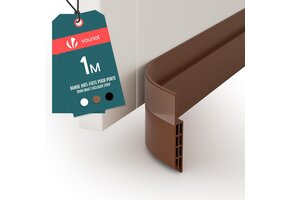 VOUNOT Bruine Deurstrip 100x5 cm - Bespaar Energie met 46% Korting!