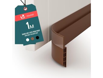 VOUNOT Bruine Deurstrip 100x5 cm - Bespaar Energie met 46% Korting!