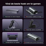 UGREEN Steam Deck Dock met 4K@120Hz DP, 10Gbps USB-datapoorten, Gigabit Ethernet, SD/TF-kaartlezer, PD 100W USB C Docking Station Compatibel met Steam Deck, ROG Ally, Legion Go, iPad Air/Pro etc.