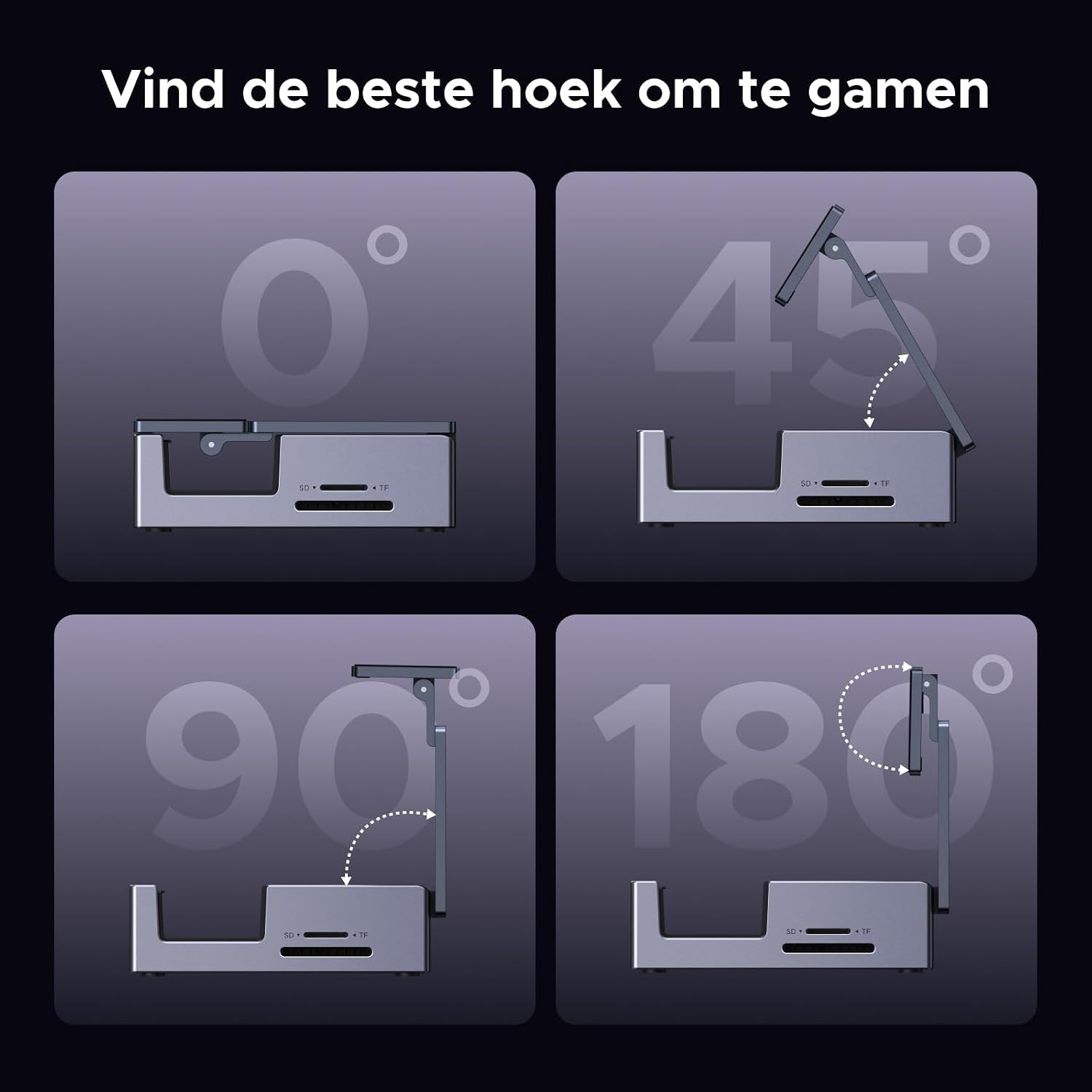 UGREEN Steam Deck Dock met 4K@120Hz DP, 10Gbps USB-datapoorten, Gigabit Ethernet, SD/TF-kaartlezer, PD 100W USB C Docking Station Compatibel met Steam Deck, ROG Ally, Legion Go, iPad Air/Pro etc.