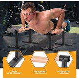 Parallettes, Calisthenics Handgrepen voor handstand, push-ups, houten push-ups, voor fitness, thuis en buiten, calestetische uitrusting