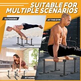 Parallettes, Calisthenics Handgrepen voor handstand, push-ups, houten push-ups, voor fitness, thuis en buiten, calestetische uitrusting
